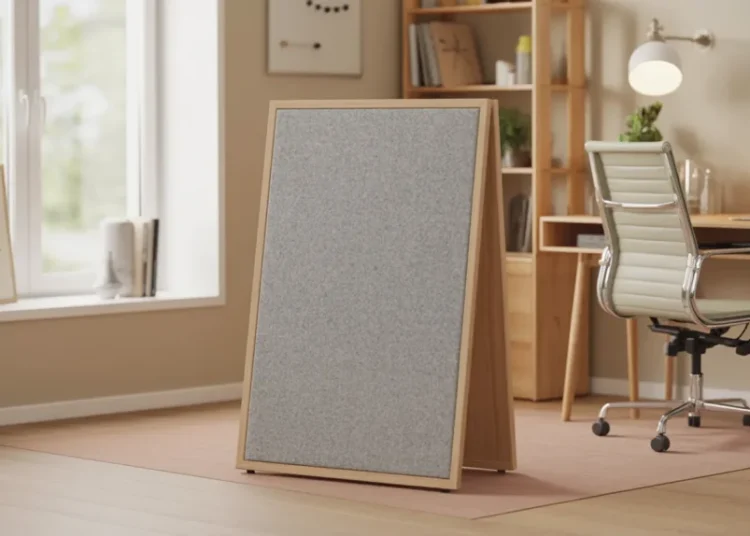 Panneau acoustique amovible pour bureau à domicile : construire une cloison anti-bruit sans percer les murs