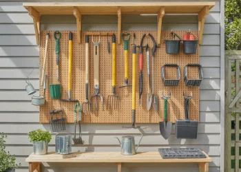 Panneau de rangement pour outils de jardin : fabriquez-le vous-même avant l’hiver