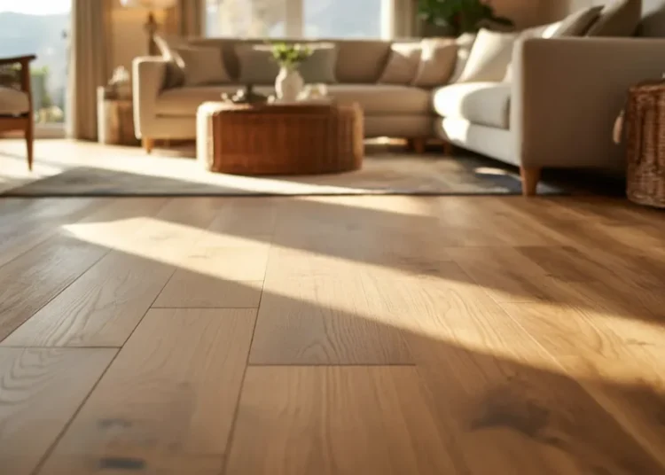 Parquet en chêne griffé par l’été : ponçage ciblé et finition à l’huile pour le remettre en état