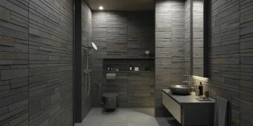 Poser un revêtement mural en ardoise naturelle dans une salle de bain : technique et finitions
