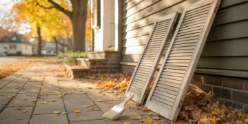 Repeindre ses volets en bois avant l’hiver : décapage, primaire et finition en un week-end
