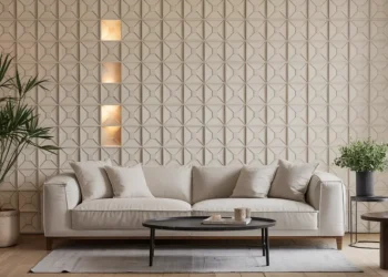 Carreaux de plâtre décoratifs dans un salon : guide complet de pose, joints et finition