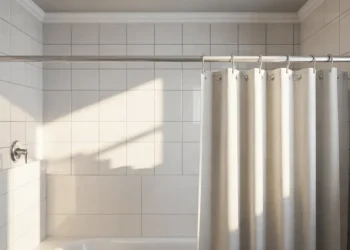 Fixer une barre de rideau de douche sur carrelage creux : 3 techniques pour éviter de fissurer les joints