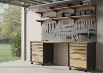 Meuble atelier avec panneau perforé : fabriquer un rangement modulaire pour ses outils