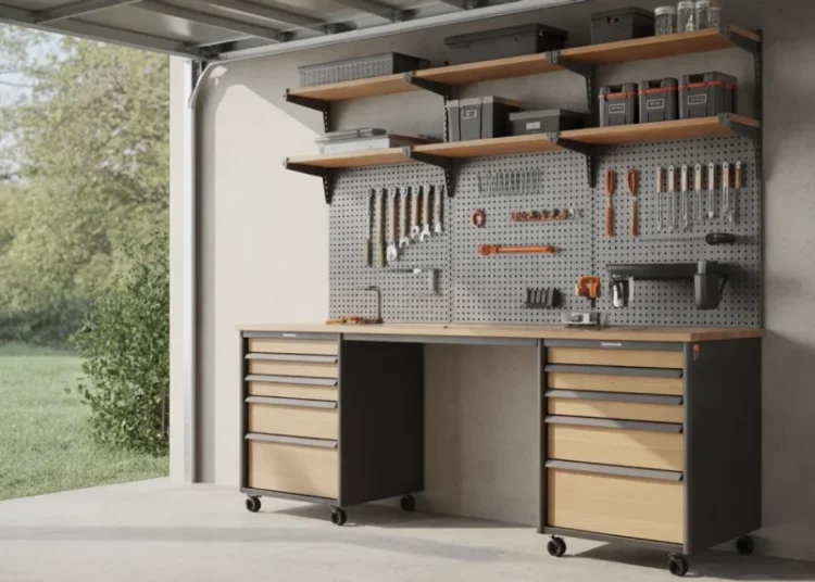 Meuble atelier avec panneau perforé : fabriquer un rangement modulaire pour ses outils