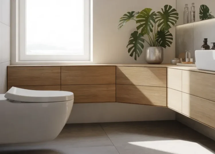Meuble d’angle suspendu pour WC : guide de construction pas à pas