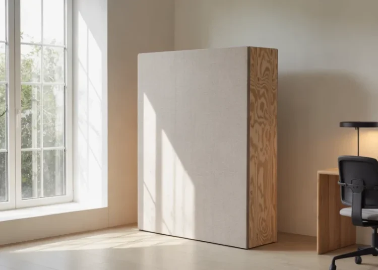 Panneau acoustique amovible pour home office : construire une cloison en contreplaqué à moins de 60 €