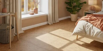 Poser un revêtement de sol en liège collé dans une chambre : isolation, pose et finition